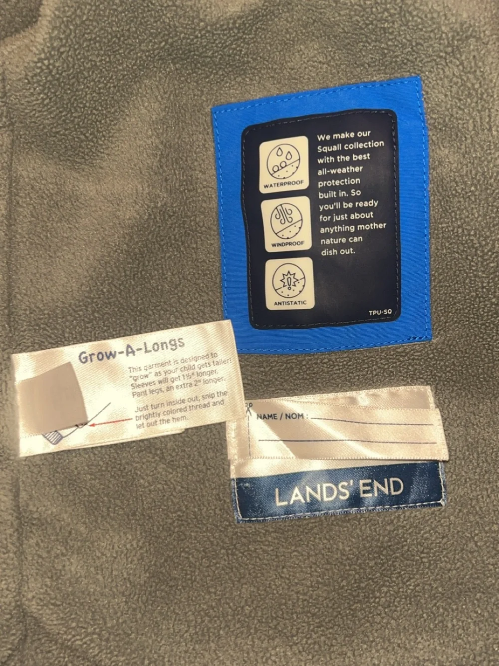 Youth Lands' End Squall Jacket